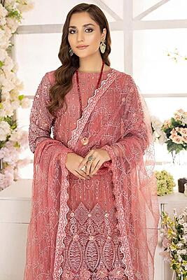 Adan's Libas Camellia  3D Embroidered Ready To Wear | ALC-TP