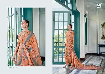 Alok Suits Muskaan Muslin Cotton Unstitched Suit | H-1268-001