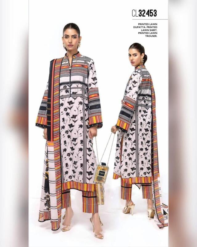 Gul Ahmed Bagh - CHECKERED Unstitched Lawn | CL-32453 Gul Ahmed Bagh - CHECKERED Unstitched Lawn | CL-32453