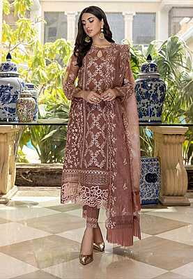 Azure Luxe Festive Edit Embroidered Unstitched Lawn Collection – Glittery Rose